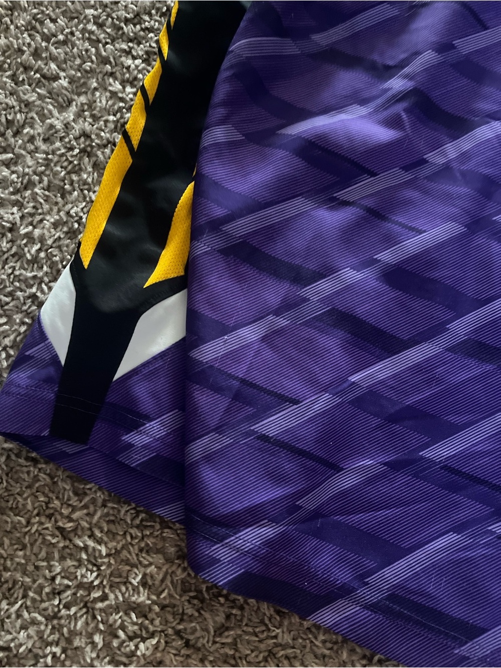 Nike Purple and Yellow Basketball Shorts - Picture 4 of 5